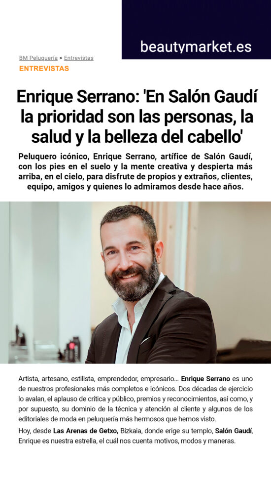 Entrevista a Enrique Serrano