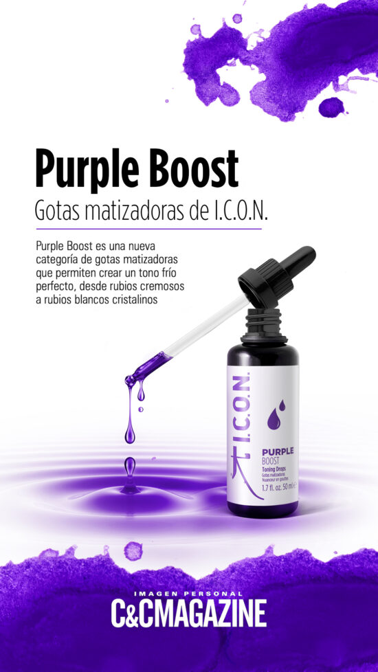 Purple Boost, gotas matizadoras de I.C.O.N.