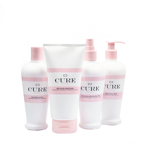 Cure by Chiara es la gama de productos I.C.O.N. que soluciona problemas específicos del cabello ayudándote a lograr transformar tu textura.