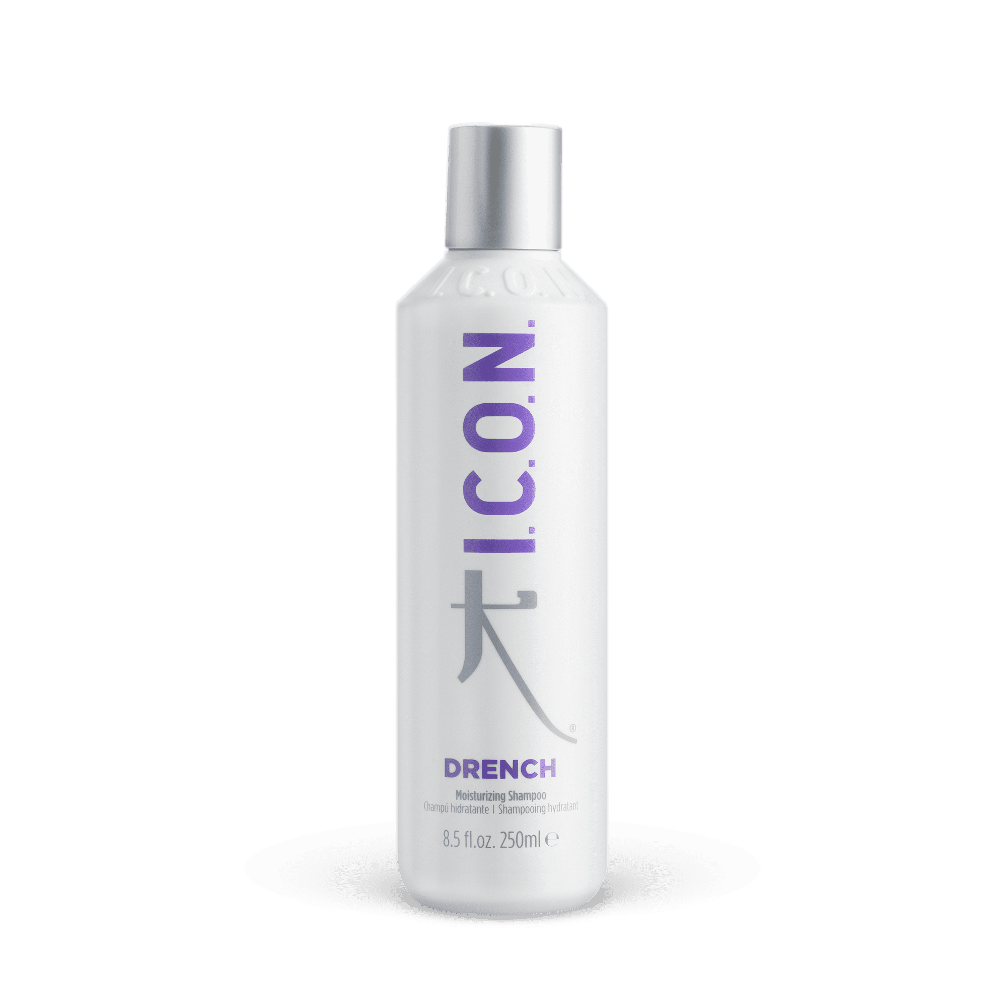 Drench es un champú I.C.O.N. hidratante que aporta manejabilidad y brillo. Sus Aminoácidos y el Aloe Vera calman la cutícula e hidratan el cabello.